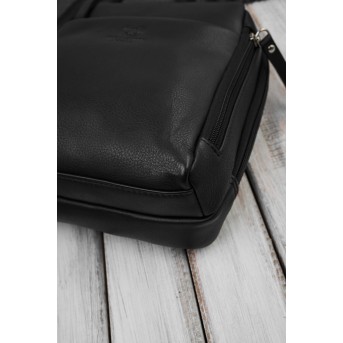 Plecak damski skórzany miejski mały czarny elegancki