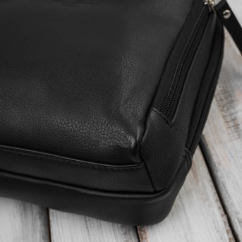 Plecak damski skórzany miejski mały czarny elegancki