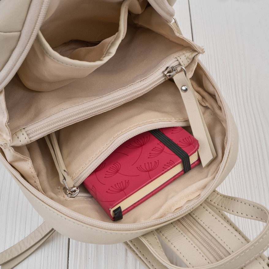 Plecak damski skórzany miejski mały czarny elegancki