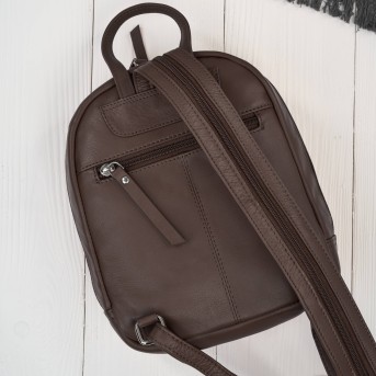 Plecak damski skórzany miejski mały czarny elegancki