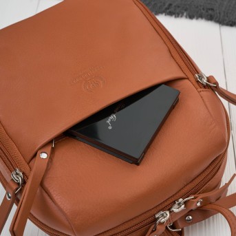 Plecak damski skórzany miejski mały czarny elegancki