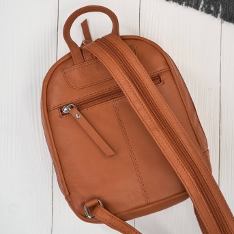 Plecak damski skórzany miejski mały czarny elegancki