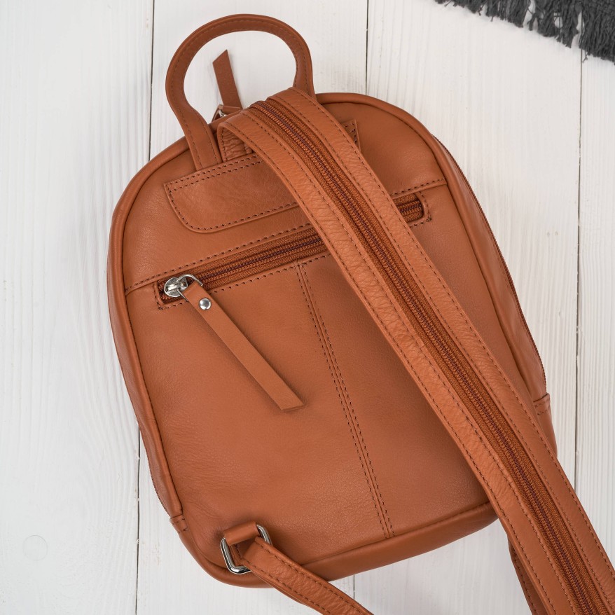 Plecak damski skórzany miejski mały czarny elegancki