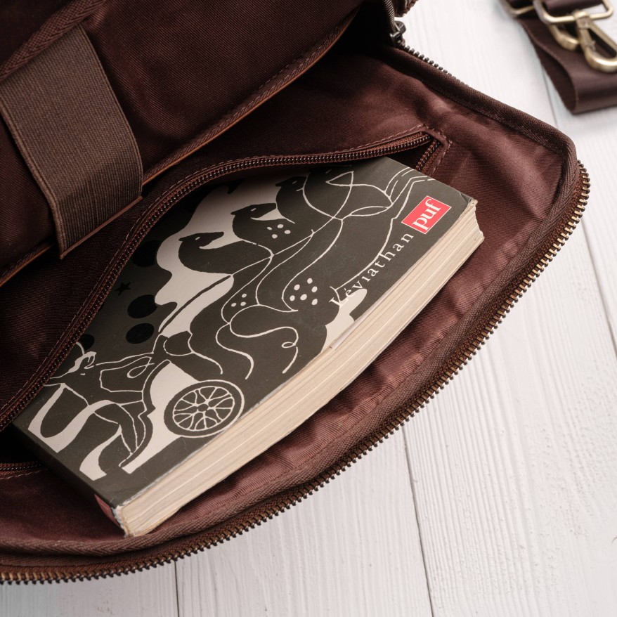 Plecak skórzany miejski do pracy premium na laptopa koniakowy Paolo Peruzzi AY-31-CG