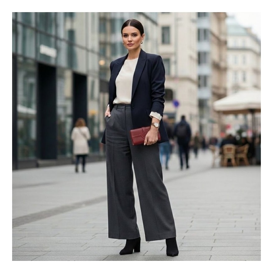 Portfel damski czerwony skórzany T-134 portfel damski z miejscem na zdjecie