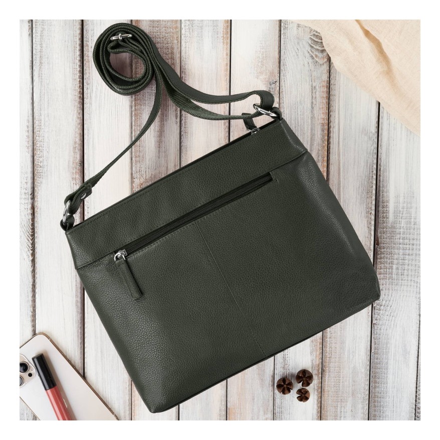 Torebka damska listonoszka skórzana na ramię koniakowa Paolo Peruzzi