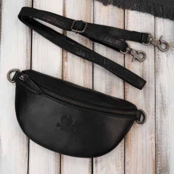 Zestaw prezentowy plecak skórzany i saszetka nerka damska Paolo Peruzzi