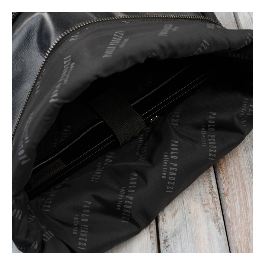 Zestaw prezentowy plecak skórzany i saszetka nerka damska Paolo Peruzzi