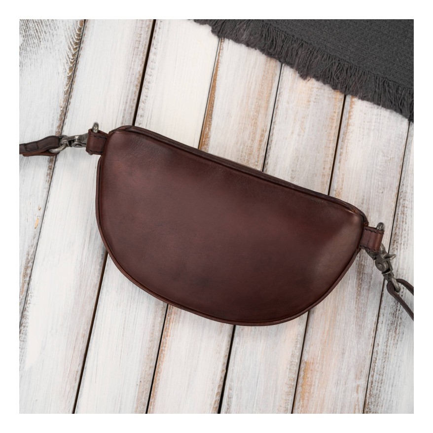 Zestaw prezentowy plecak skórzany i saszetka nerka damska Paolo Peruzzi