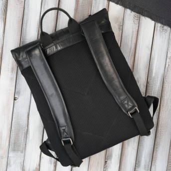 Zestaw prezentowy plecak skórzany i saszetka nerka męska Paolo Peruzzi