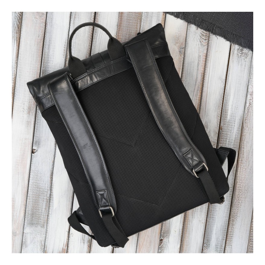 Zestaw prezentowy plecak skórzany i saszetka nerka męska Paolo Peruzzi