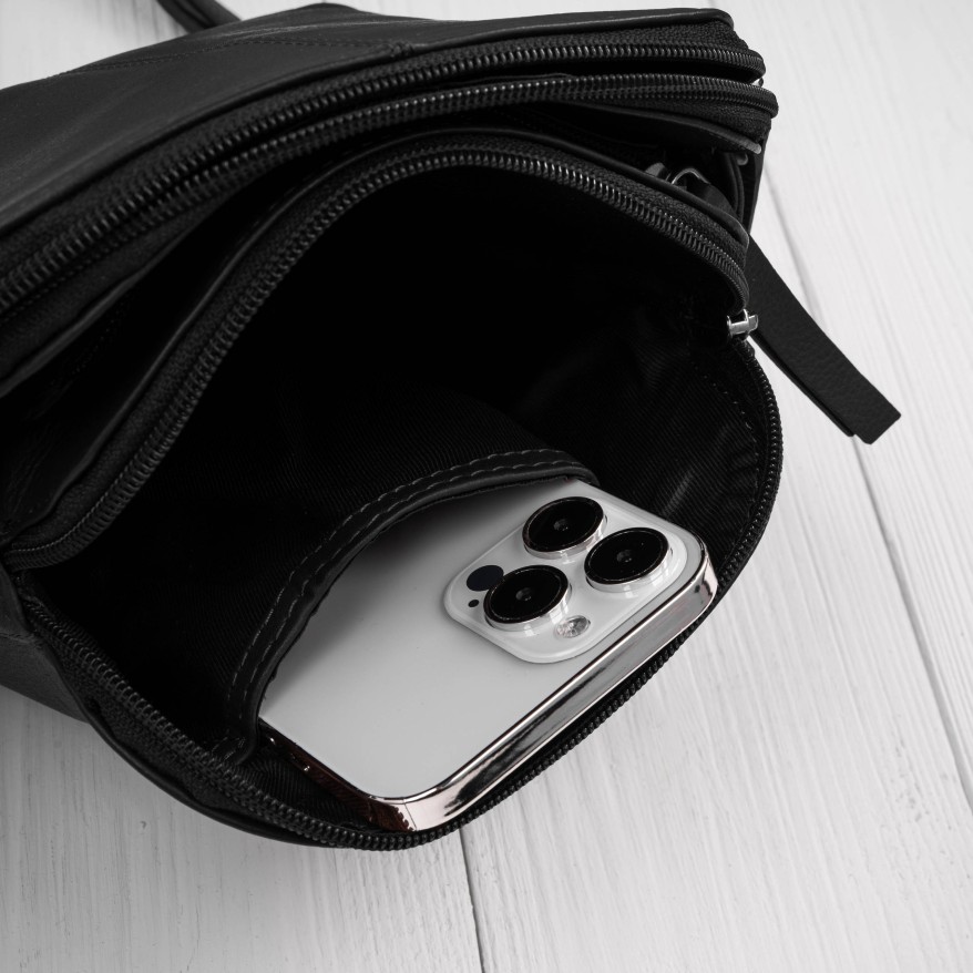 Mała torebka damska skórzana na ramię crossbody modna letnia Paolo Peruzzi AY-25-BL