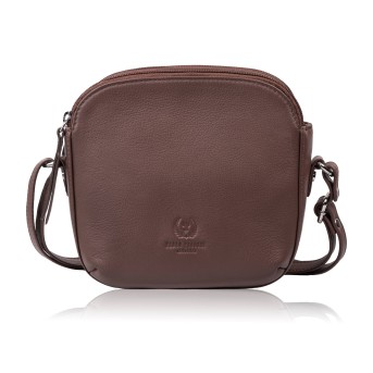 Mała torebka damska skórzana na ramię crossbody modna letnia Paolo Peruzzi AY-25-BR