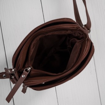 Mała torebka damska skórzana na ramię crossbody modna letnia Paolo Peruzzi AY-25-BR