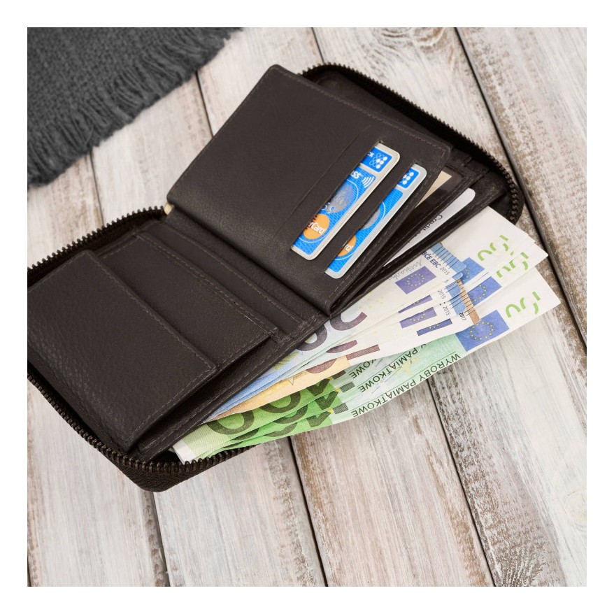 Stylowy zestaw męski Paolo Peruzzi – torba na ramię mieszcząca laptopa 15,6” oraz elegancki portfel z ochroną RFID.