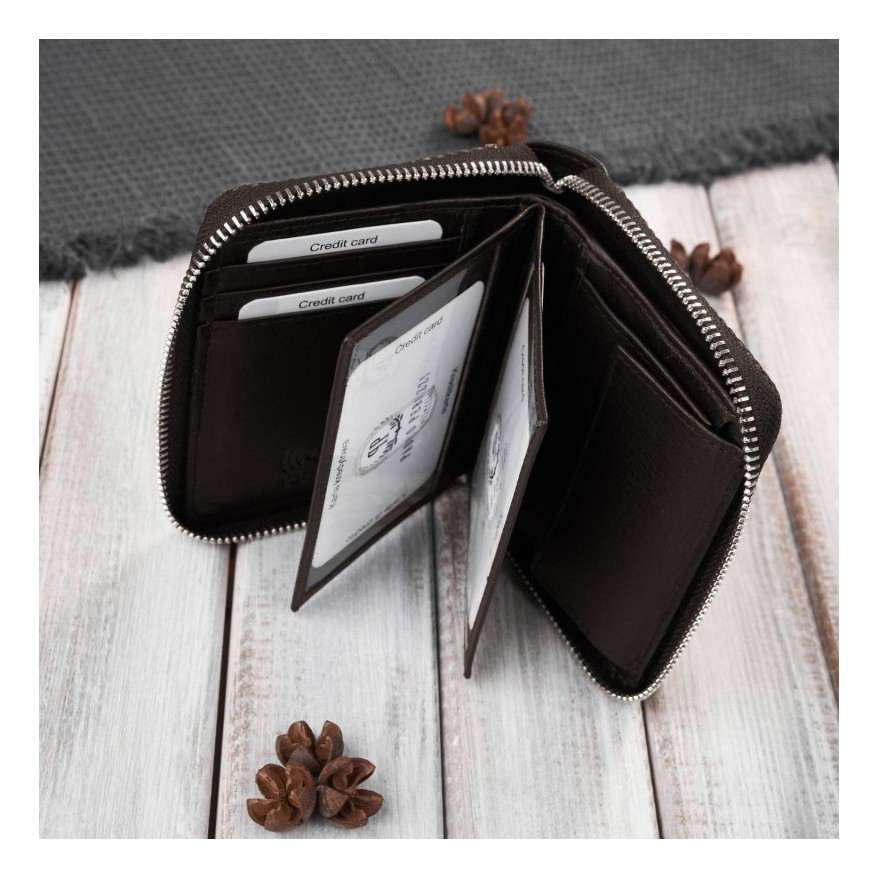 Stylowy zestaw męski Paolo Peruzzi – torba na ramię mieszcząca laptopa 15,6” oraz elegancki portfel z ochroną RFID.