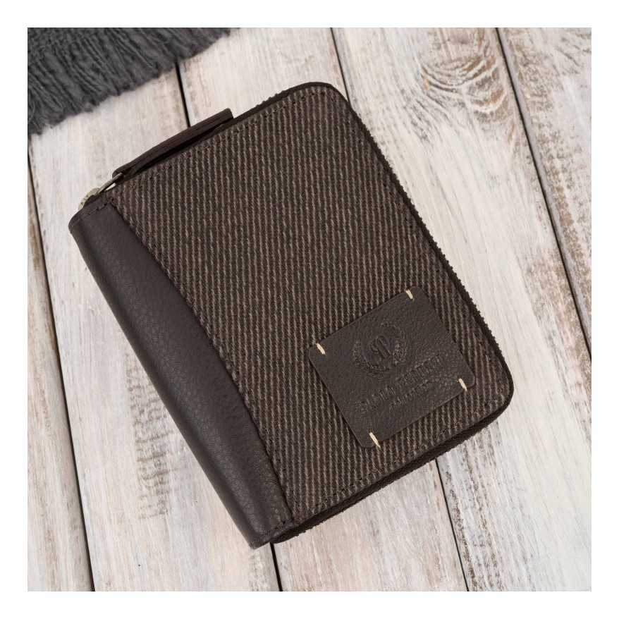 Stylowy zestaw męski Paolo Peruzzi – torba na ramię mieszcząca laptopa 15,6” oraz elegancki portfel z ochroną RFID.