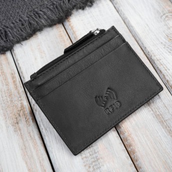 Elegancki zestaw męski Paolo Peruzzi – skórzana saszetka na pas oraz minimalistyczne etui na karty.