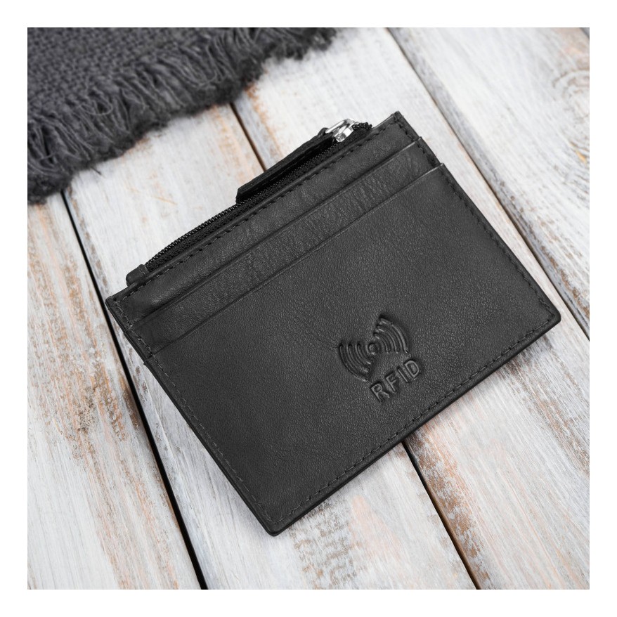 Elegancki zestaw męski Paolo Peruzzi – skórzana saszetka na pas oraz minimalistyczne etui na karty.