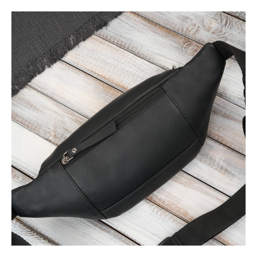 Elegancki zestaw męski Paolo Peruzzi – skórzana saszetka na pas oraz minimalistyczne etui na karty.