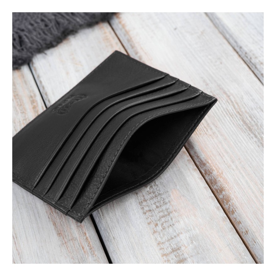 Elegancki zestaw męski Paolo Peruzzi – skórzana saszetka na pas oraz minimalistyczne etui na karty.