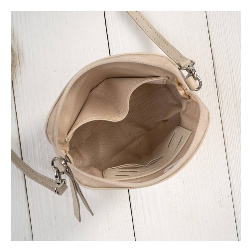 Stylowy zestaw damski Paolo Peruzzi – skórzany plecak miejski oraz elegancka mała torebka.