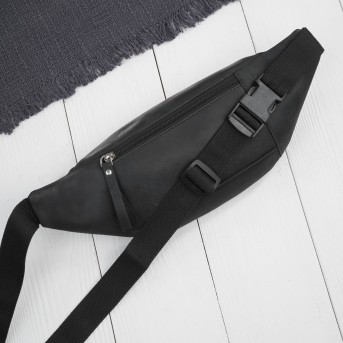 Czarna Saszetka Nerka Męska Skórzana Paolo Peruzzi AY-29-HBL