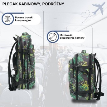 Plecak podróżny do samolotu wielofunkcyjny Paolo Peruzzi AS-01-MRZ