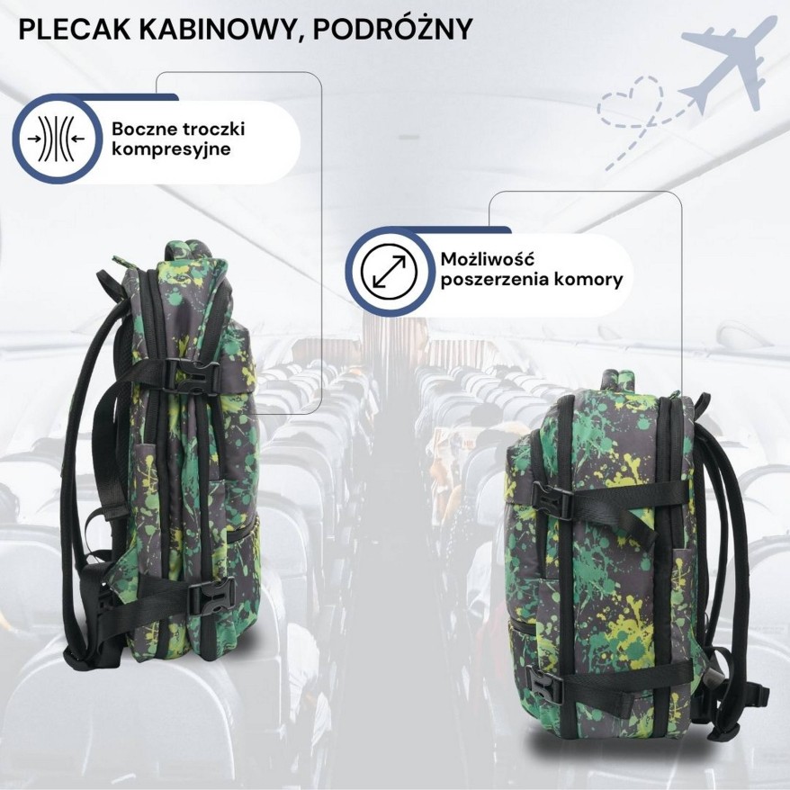 Plecak podróżny do samolotu wielofunkcyjny Paolo Peruzzi AS-01-MRZ