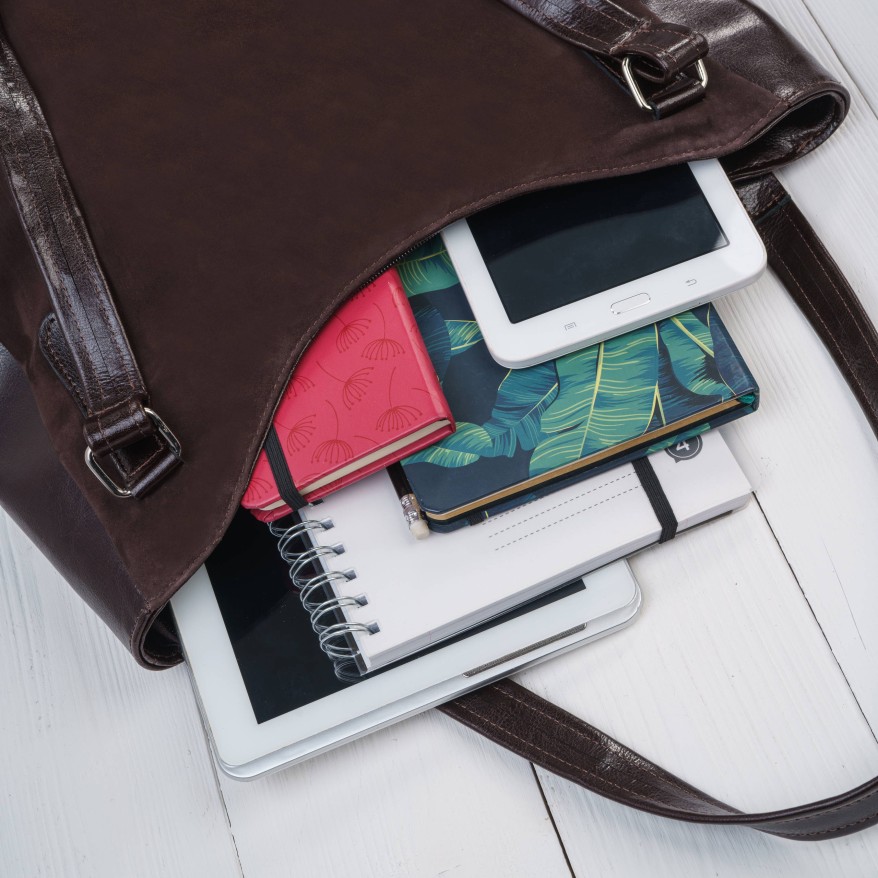 Brązowa Torebka Skórzana Paolo Peruzzi Z-09 | Zamszowa Listonoszka