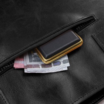 Czarna Torebka Skórzana Paolo Peruzzi Z-59 | Shopperka