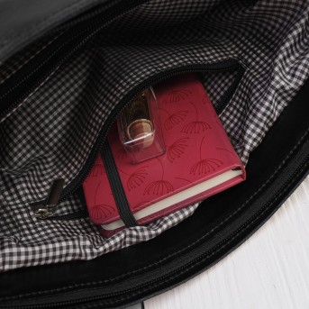 Czarna Torebka Skórzana Paolo Peruzzi Z-59 | Shopperka