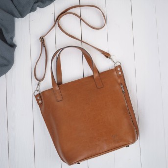 Koniakowa Torebka Skórzana Paolo Peruzzi Z-59 | Shopperka