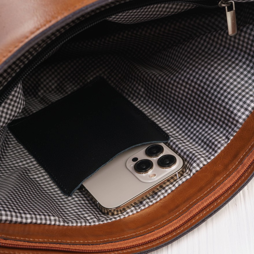 Koniakowa Torebka Skórzana Paolo Peruzzi Z-59 | Shopperka