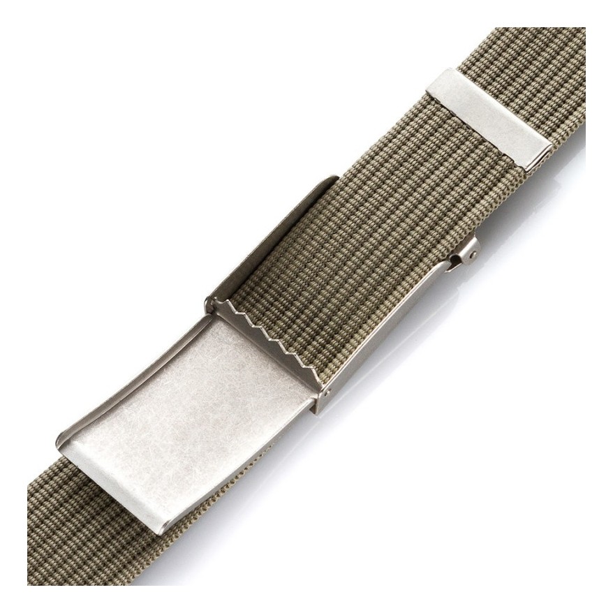 pasek męski parciany do spodni khaki klamra zaciskowa 125 cm Paolo Peruzzi ZUP-163