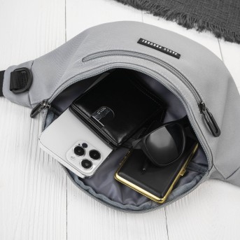 Saszetka Nerka Szara Sportowa Pojemna  AS-08-GR | Paolo Peruzzi