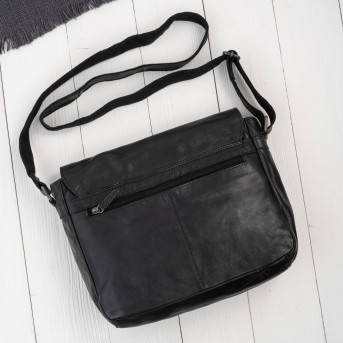 Torba męska skórzana Paolo Peruzzi SL-14-BL na laptopa A4