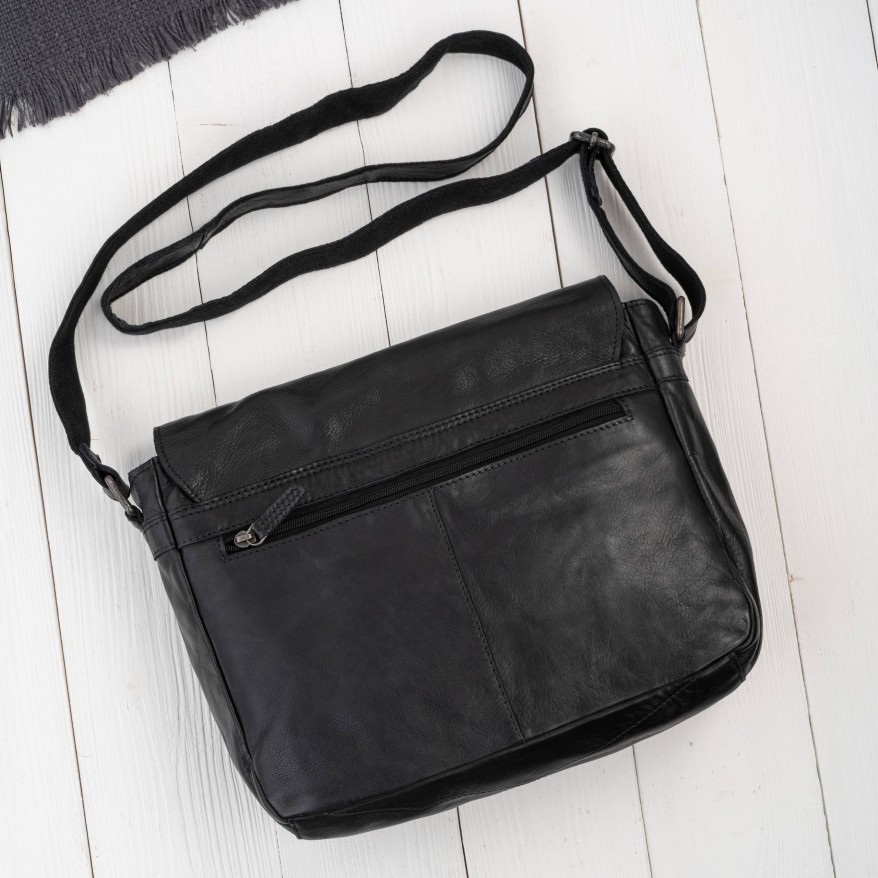 Torba męska skórzana Paolo Peruzzi SL-14-BL na laptopa A4