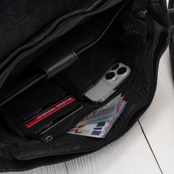 Torba męska skórzana Paolo Peruzzi SL-14-BL na laptopa A4