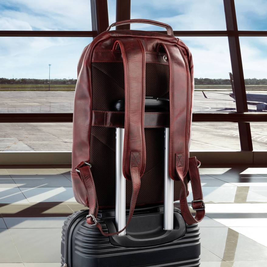Plecak skórzany Paolo Peruzzi SL-15-CG na laptopa 15,6″