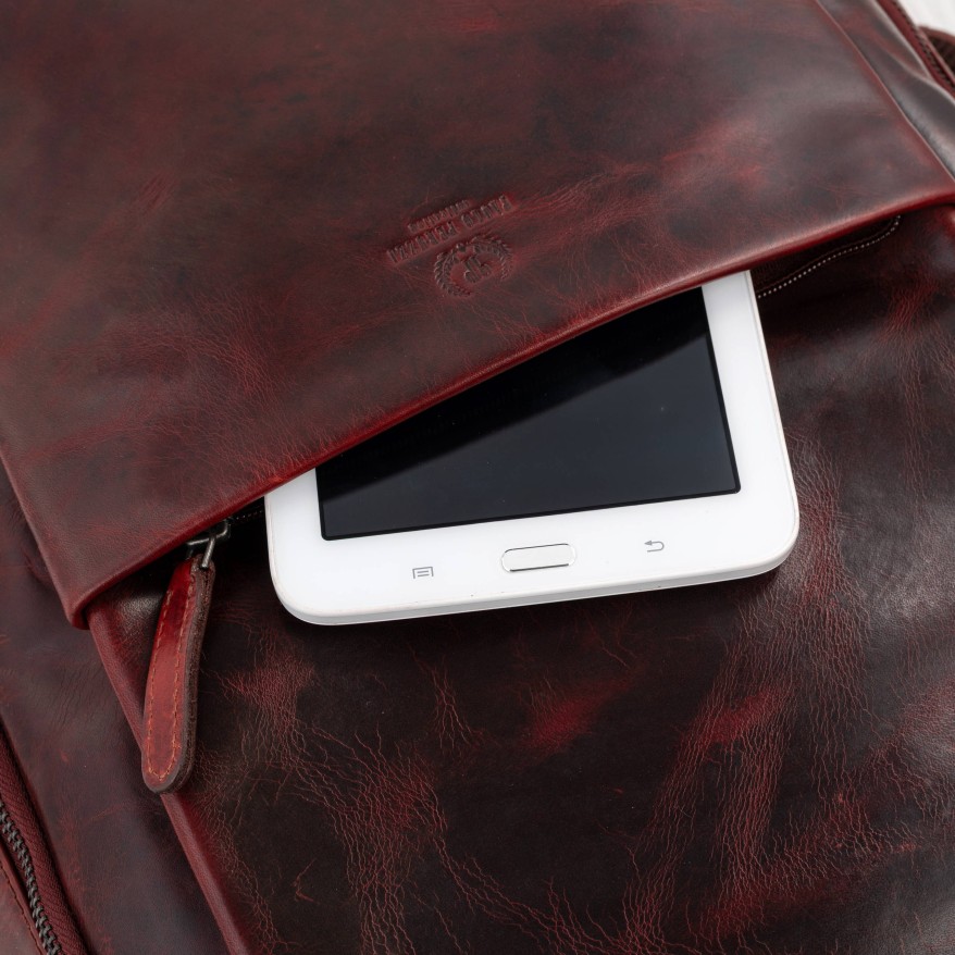 Plecak skórzany Paolo Peruzzi SL-15-CG na laptopa 15,6″