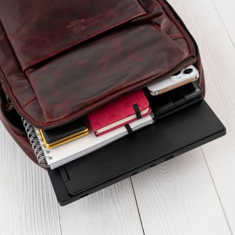 Plecak skórzany Paolo Peruzzi SL-15-CG na laptopa 15,6″