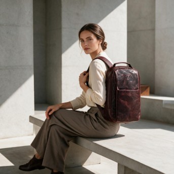 Plecak skórzany Paolo Peruzzi SL-15-CG na laptopa 15,6″