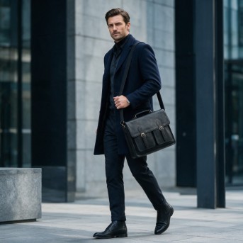 Torba męska na laptopa 15,6 czarna Paolo Peruzzi MT-04-BL