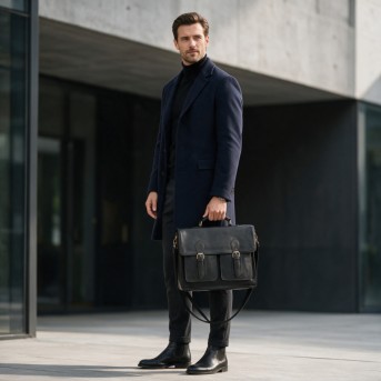 Torba męska na laptopa 15,6 czarna Paolo Peruzzi MT-04-BL