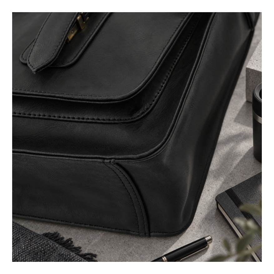 Torba męska na laptopa 15,6 czarna Paolo Peruzzi MT-04-BL