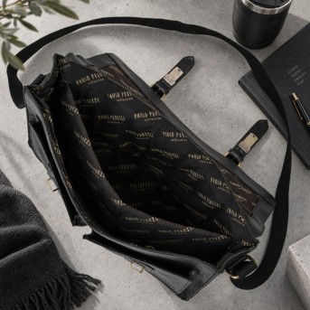 Torba męska na laptopa 15,6 czarna Paolo Peruzzi MT-04-BL