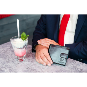 Portfel męski skórzany Paolo Peruzzi z patką