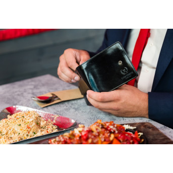 Portfel męski skórzany Paolo Peruzzi z patką