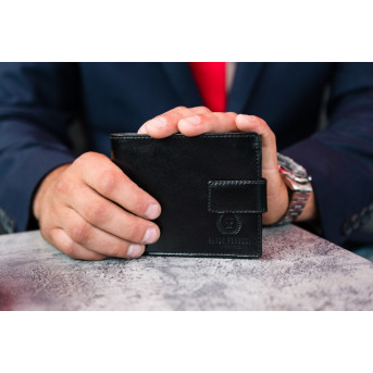 Portfel męski skórzany Paolo Peruzzi z patką